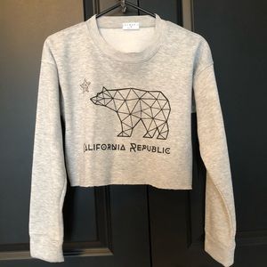 California Republic Cropped Sweater